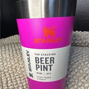 NWT Stanley Magenta Stainless Steel Tumbler Beer Pint